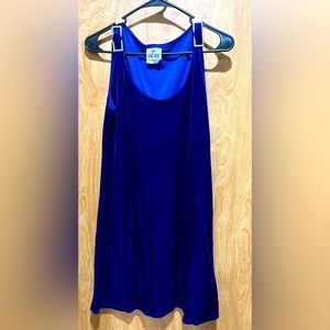 Jalate Royal Blue Velour Dress Size M